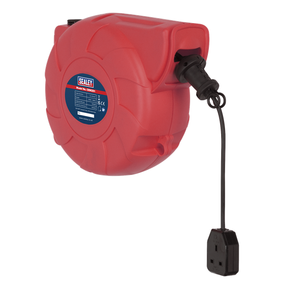Sealey CRM251 Cable Reel System Retractable 25m 1 x 230V Socket