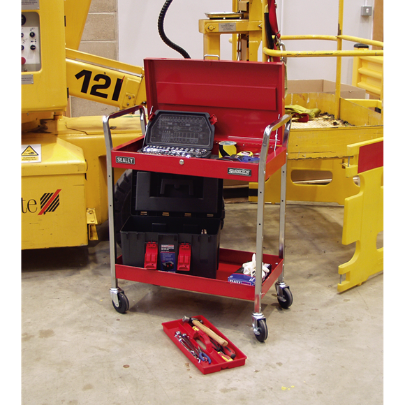 Sealey CX104 Trolley 2-Level Heavy-Duty with Lockable Top