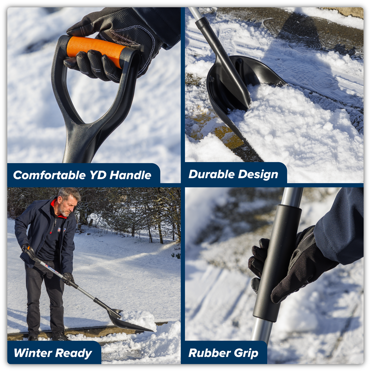 Sealey SS01 General Purpose Shovel with 900mm Metal Handle