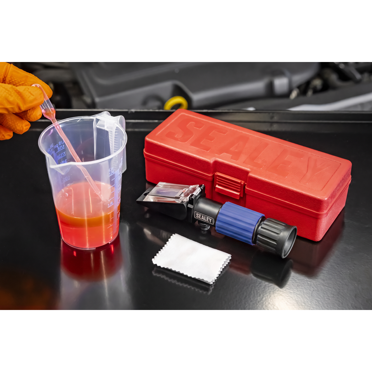 Sealey VS0052 Refractometer Antifreeze/Battery Fluid/Screenwash/AdBlue®
