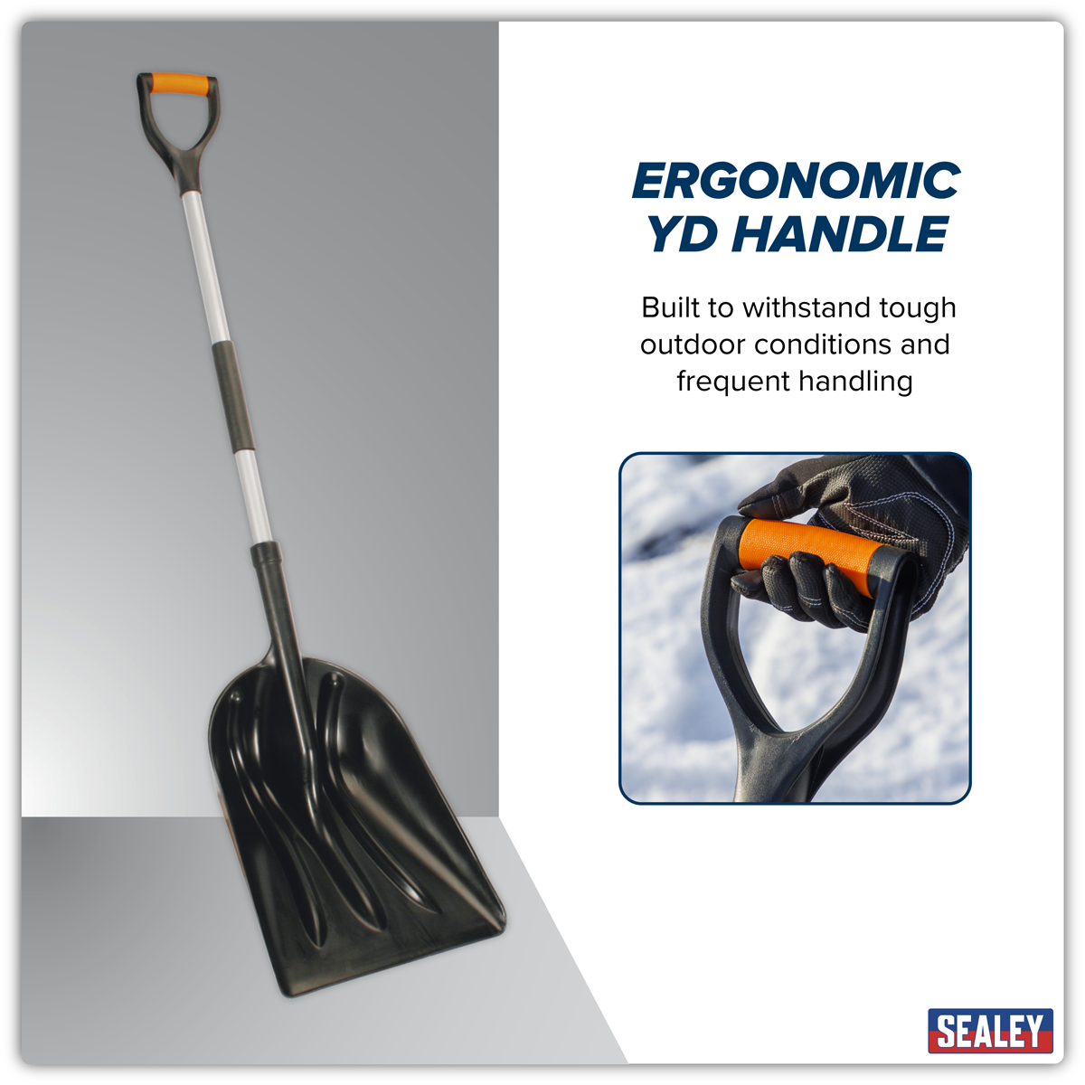 Sealey SS01 General Purpose Shovel with 900mm Metal Handle