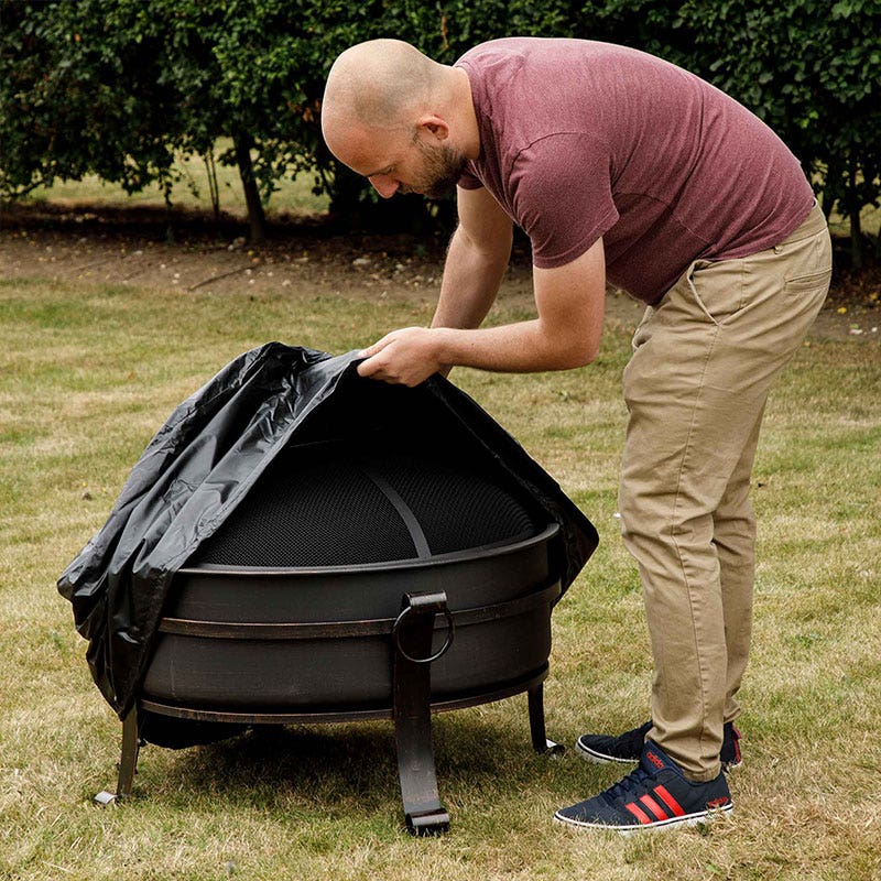 Fire Pit, Fireplace, Outdoor Patio Heater PVC Cover, Water Resistant, Heavy Duty for DG42