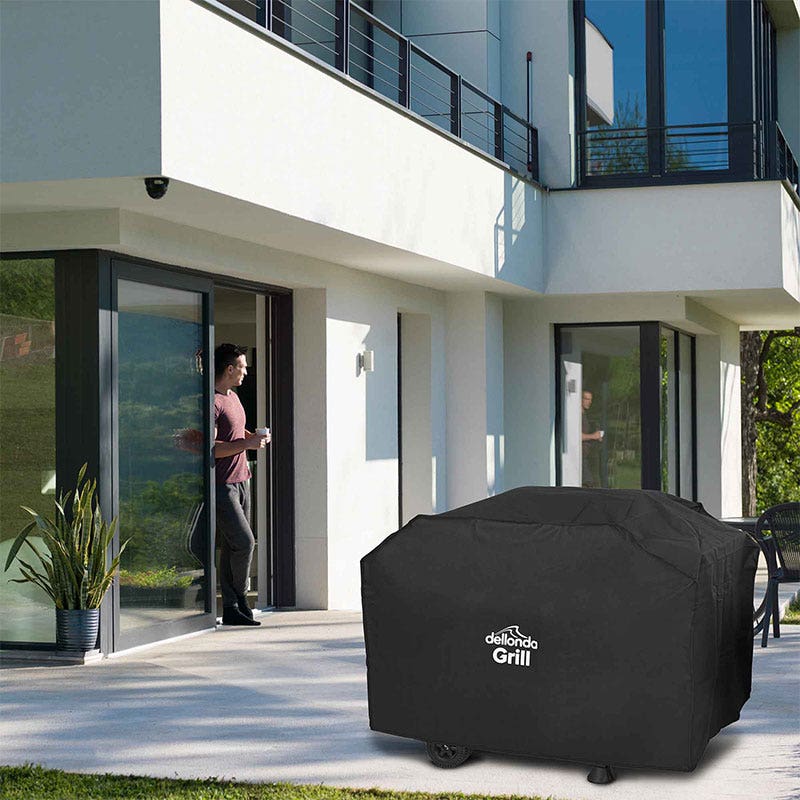 Black PVC Cover for BBQs, Waterproof 1150 x 920mm