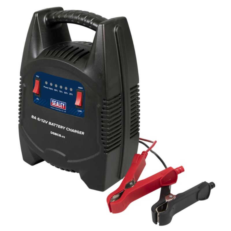 Sealey DSBC8 Battery Charger 8A 6/12V 230V