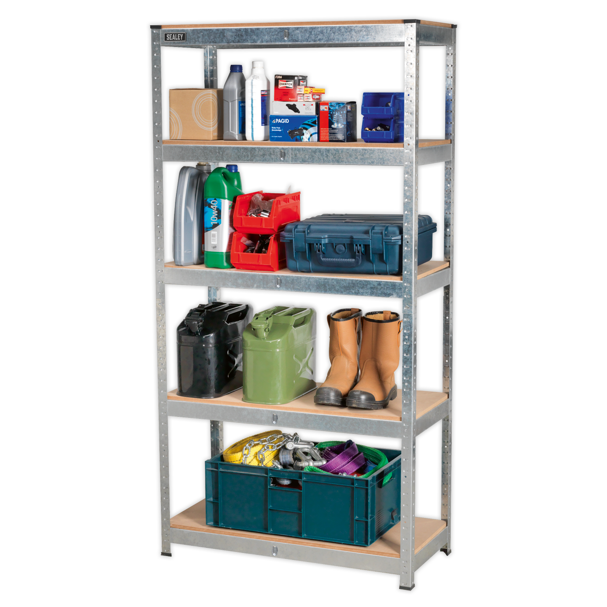Sealey AP6350GS Racking Unit 5 Shelf 350kg Capacity Per Level