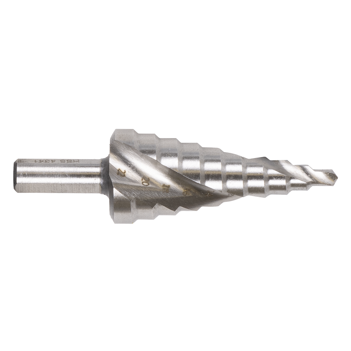 Sealey AK4747 HSS 4341 Step Drill Bit 4-22mm Spiral Flute