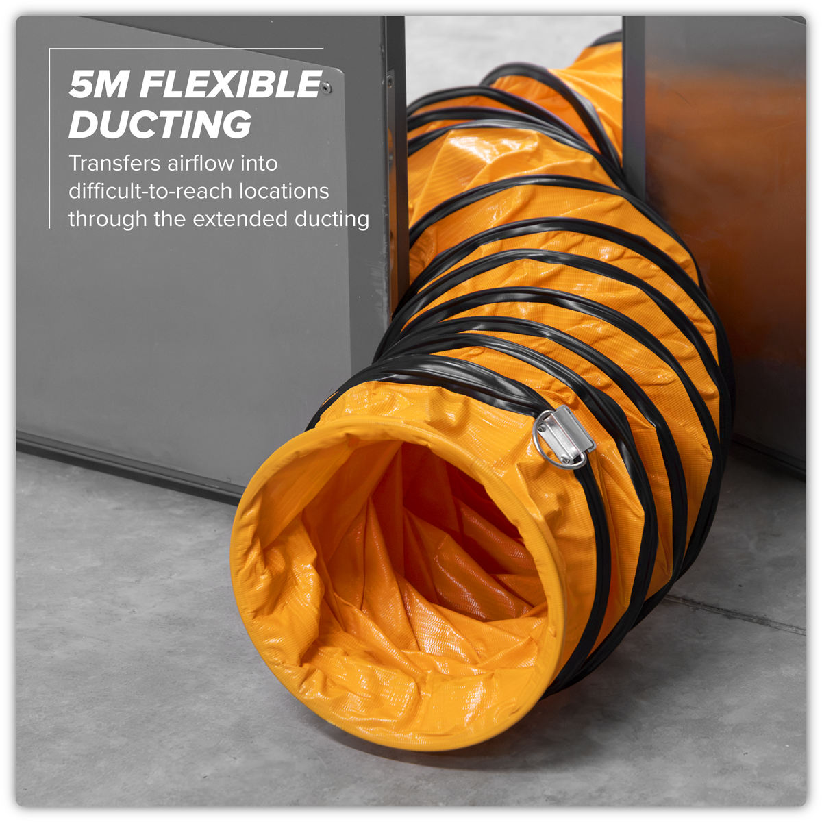 Sealey VEN250AK1 Flexible Ducting 250mm 5m Extension