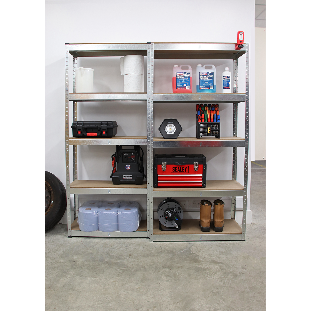 Sealey AP6350GS Racking Unit 5 Shelf 350kg Capacity Per Level