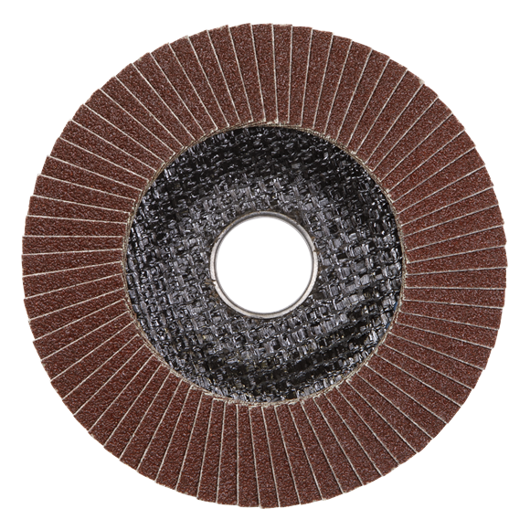 Sealey FD10060E Flap Disc Aluminium Oxide Ø100mm Ø16mm Bore 60Grit