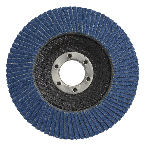 Sealey FD125120 Flap Disc Zirconium Ø125mm Ø22mm Bore 120Grit
