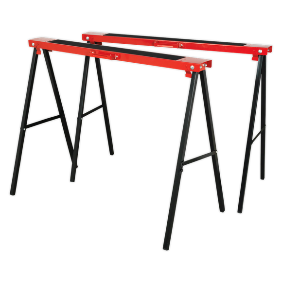 Sealey FDT2 Fold Down Trestles Pair 100kg Capacity per Trestle