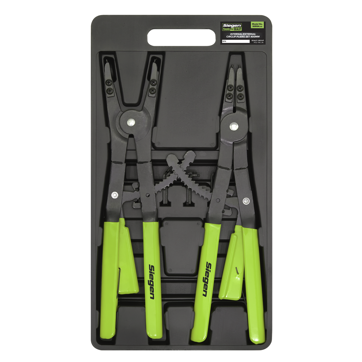Sealey S0554 Circlip Pliers Set Internal/External 400mm