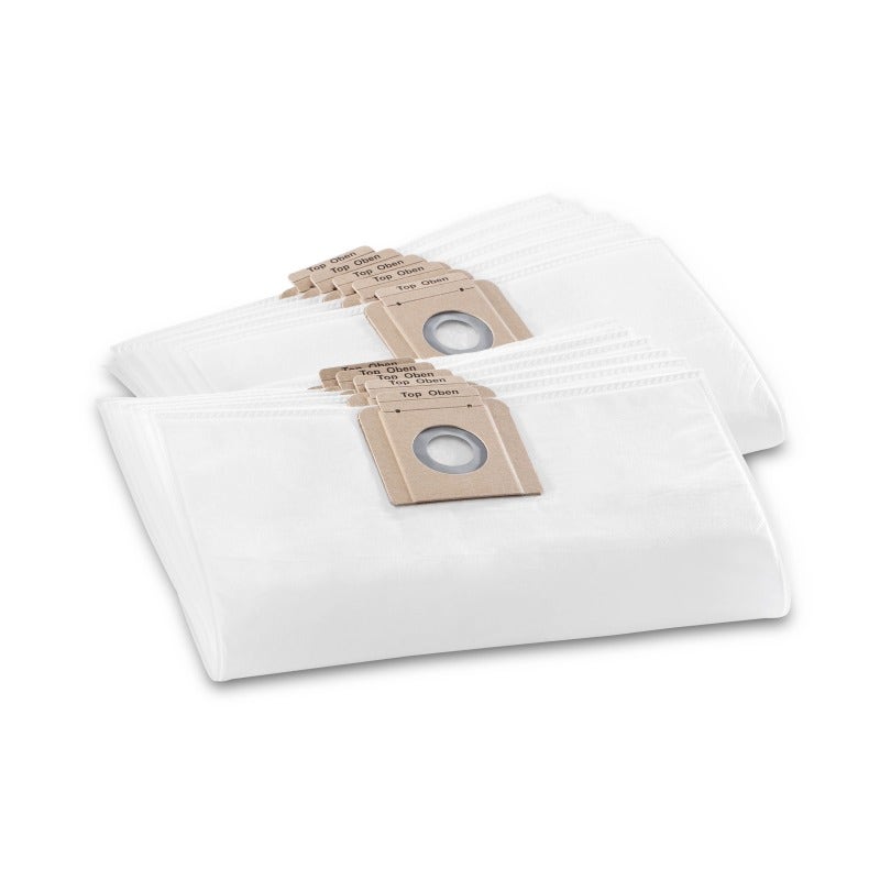 Karcher Fleece filter bags, 10 x , BV 5/1, BVL 3/1 Bp, BVL 5/1 Bp, T 7/1, T 9/1