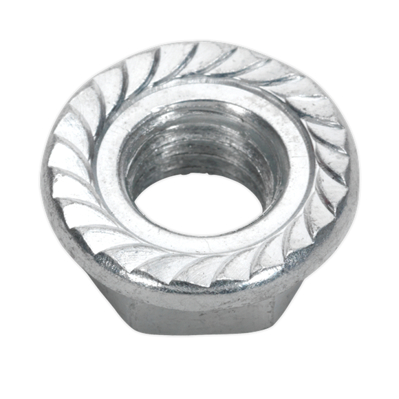 Sealey FN12 Flange Nut Serrated M12 Zinc Pack of 50
