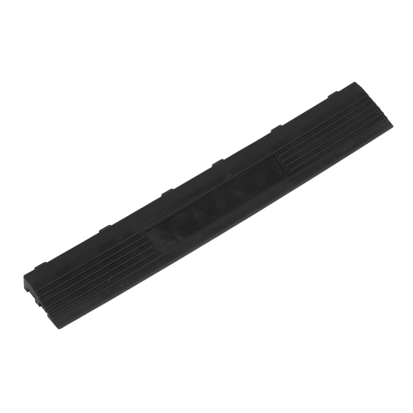 Sealey FT3EBF Polypropylene Floor Tile Edge 400 x 60mm Black Female - Pack of 6