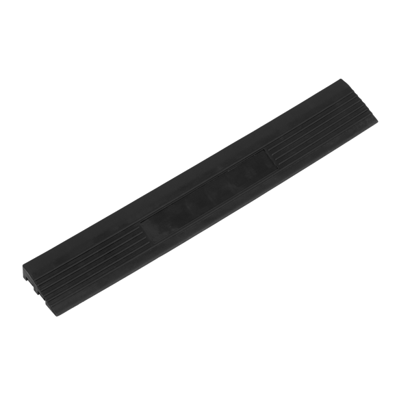 Sealey FT3EBM Polypropylene Floor Tile Edge 400 x 60mm Black Male - Pack of 6