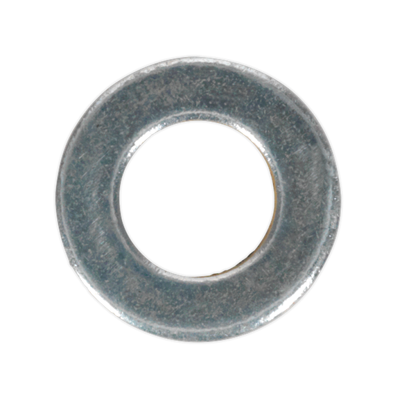 Sealey FWA612 Flat Washer DIN 125 - M6 x 12mm Form A Zinc Pack of 100