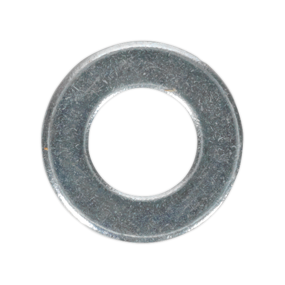 Sealey FWA817 Flat Washer DIN 125 - M8 x 17mm Form A Zinc Pack of 100