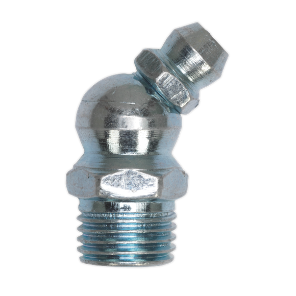 Sealey GNM10 45° Grease Nipple 10 x 1mm - Pack of 25
