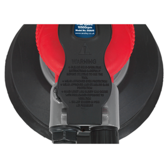 Sealey GSA05 Air Palm Random Orbital Sander Ø150mm Dust-Free