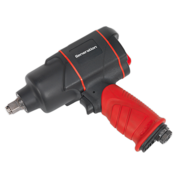 Sealey GSA6006 Generation Composite Twin Hammer Air Impact Wrench 1/2"Sq Drive
