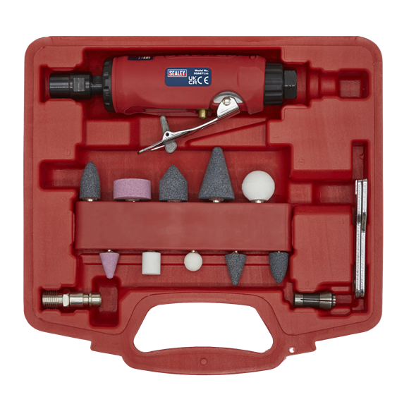 Sealey GSA67 Air Die Grinder Kit 15pc