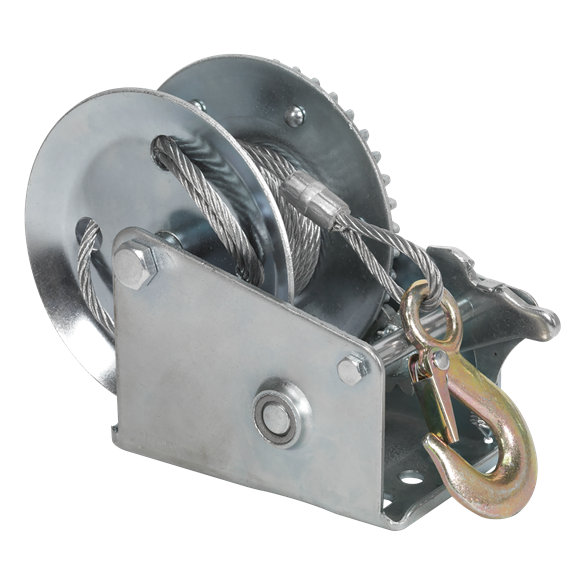 Sealey GWC1200M Geared Hand Winch 540kg Capacity with Cable