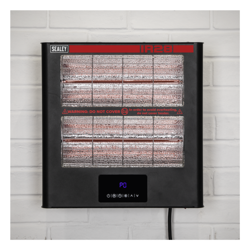 Sealey IR28 Wall Mounting Infrared Quartz Heater 2.8kW/230V