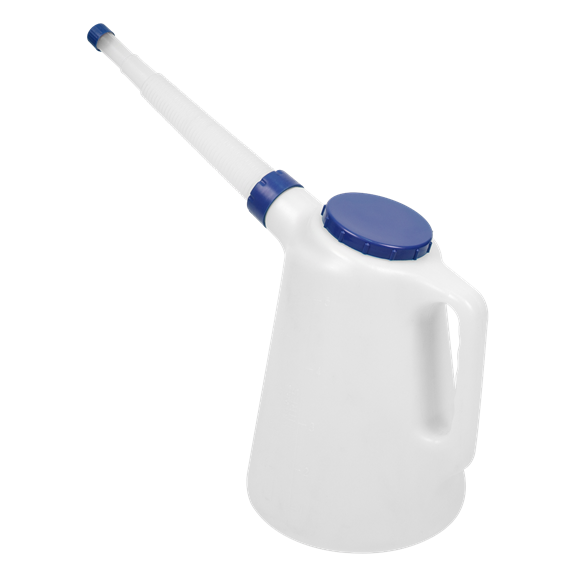 Sealey JDL5B Oil Container with Blue Lid & Flexible Spout 5L