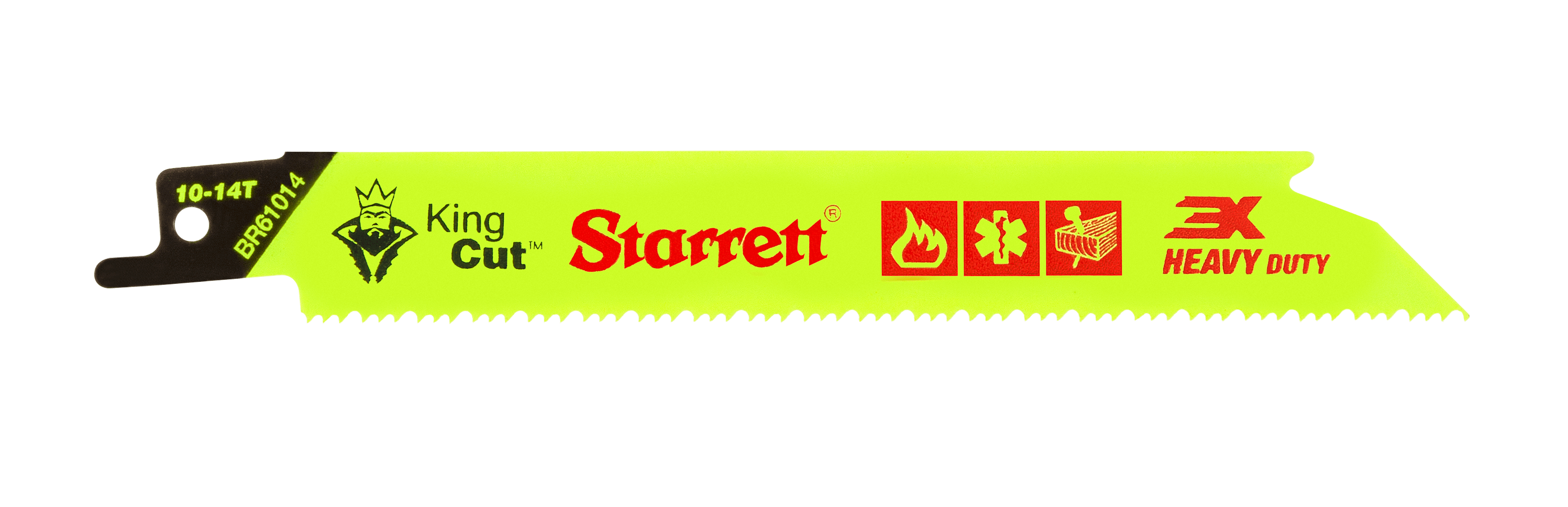 Starrett BR61014-5 Bi-Metal King Cut Heavy Duty Reciprocating Saw Blade 152mm (6-inch) - 10-14 TPI( 5 Pcs)