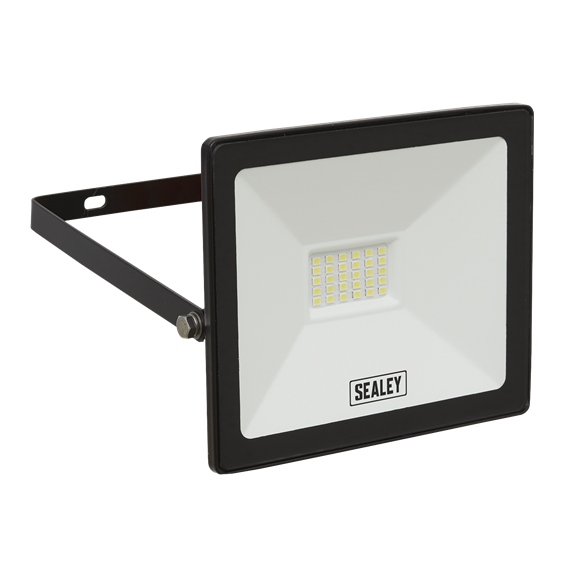 Sealey LED112 Extra-Slim Floodlight with Wall Bracket 20W SMD LED