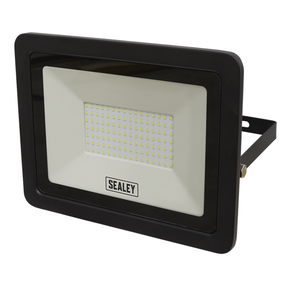 Sealey LED115 Extra-Slim Floodlight with Wall Bracket 100W SMD LED