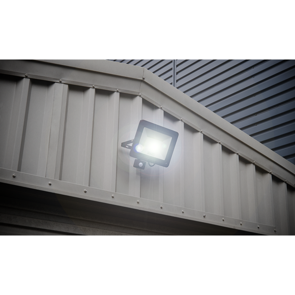 Sealey LED115PIR Extra-Slim Floodlight with PIR Sensor 100W SMD LED