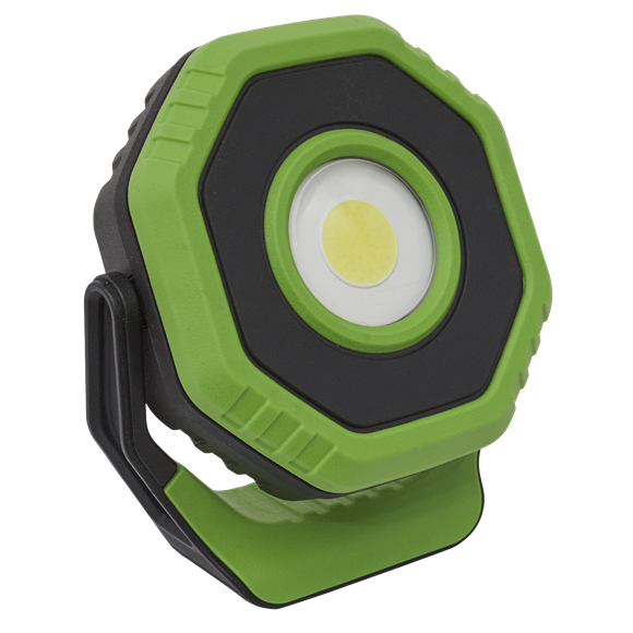 Sealey LED1400P Rechargeable Pocket Floodlight with Magnet 360° 14W COB LED - Green