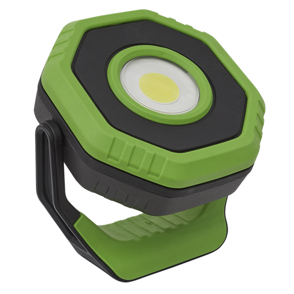 Sealey LED1400P Rechargeable Pocket Floodlight with Magnet 360° 14W COB LED - Green