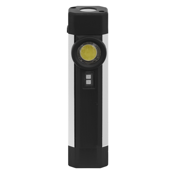 Sealey LED220UV Rechargeable Aluminium Pocket Light with UV 3W COB & 1 SMD LED