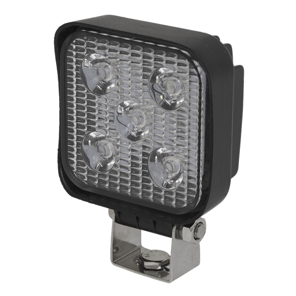 Sealey LED2S Mini Square Work Light with Mounting Bracket 15W SMD LED