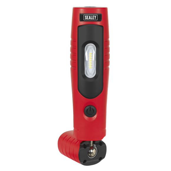 Sealey LED3602R Rechargeable 360° Inspection Light 7 SMD & 3W SMD LED Red Lithium-ion