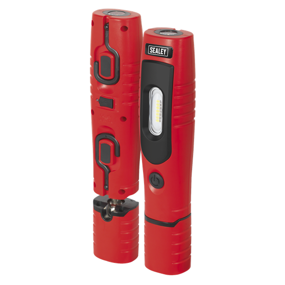 Sealey LED3602R Rechargeable 360° Inspection Light 7 SMD & 3W SMD LED Red Lithium-ion
