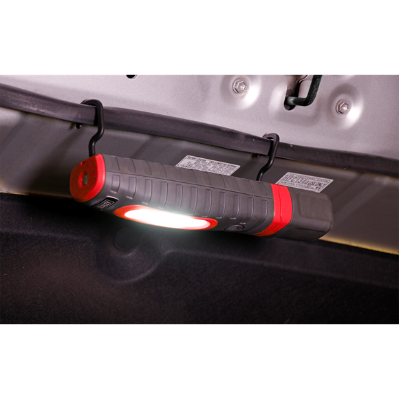 Sealey LED3606R Rechargeable 360° Inspection Light 24 SMD & 3W SMD LED Red 2 x Lithium-ion