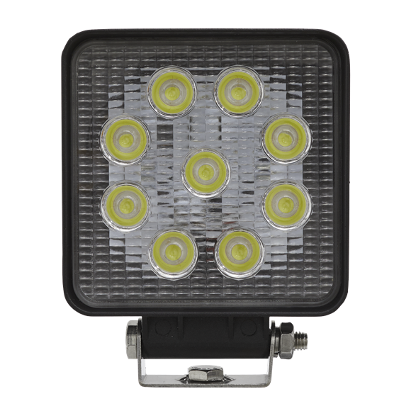 Sealey LED3S Square Work Light with Mounting Bracket 27W SMD LED
