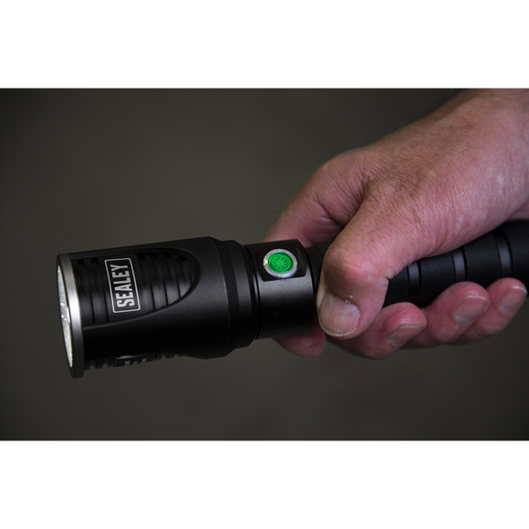 Sealey LED4491 Aluminium Torch 5W CREE* XPG LED Adjustable Focus Rechargeable with USB Port