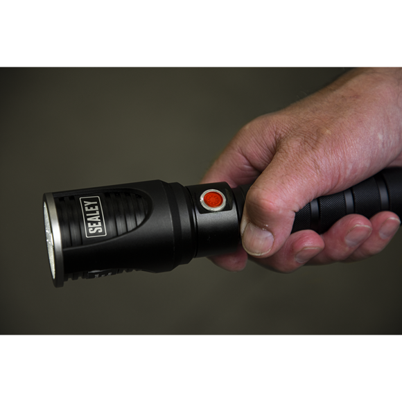 Sealey LED4492 Aluminium Torch 10W CREE* XML LED Adjustable Focus Rechargeable with USB Port