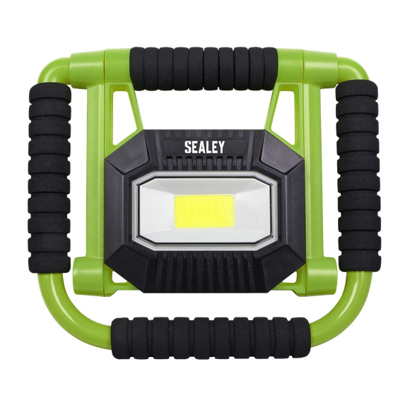 Sealey LEDFL10W Rechargeable Portable Fold Flat Floodlight 10W COB LED Lithium-ion