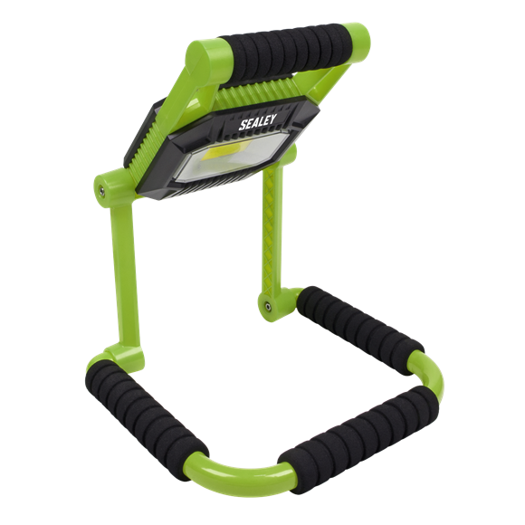 Sealey LEDFL10W Rechargeable Portable Fold Flat Floodlight 10W COB LED Lithium-ion