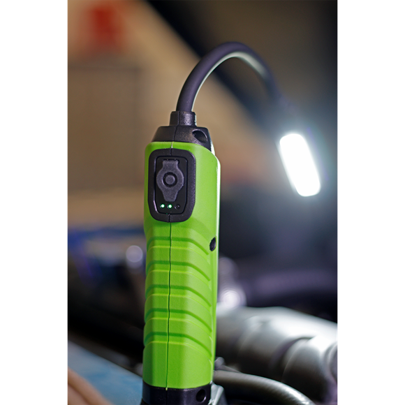 Sealey LEDFLEXG Flexi Rechargeable Inspection Light 5W COB & 1 SMD LED