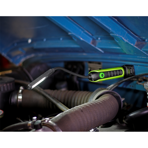 Sealey LEDFLEXG Flexi Rechargeable Inspection Light 5W COB & 1 SMD LED