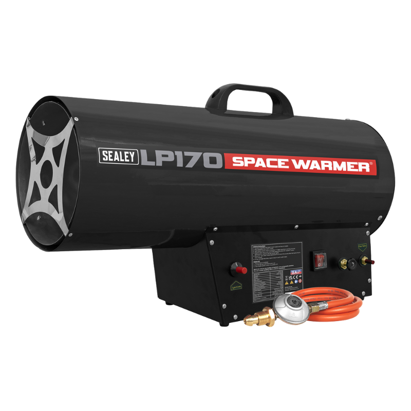Sealey LP170 Space Warmer Propane Heater 102,000-170,000Btu/hr (30-50kW)