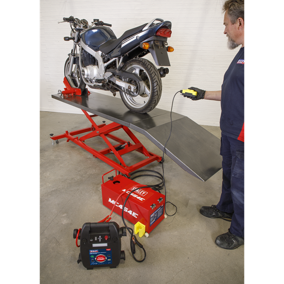 Sealey MC454E Motorcycle Lift 450kg - 12V Electro/Hydraulic