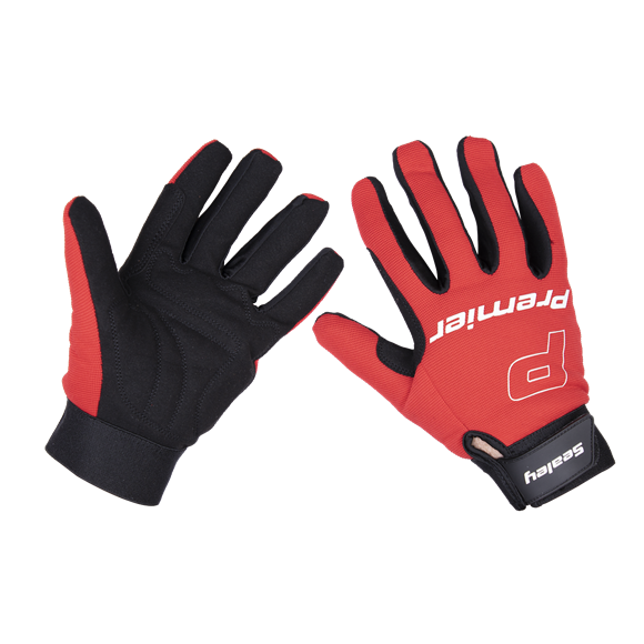 Sealey MG796L Premier Mechanic's Gloves Padded Palm (9) - Large Pair